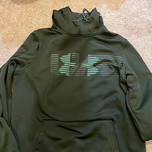 dark green sweatshirt